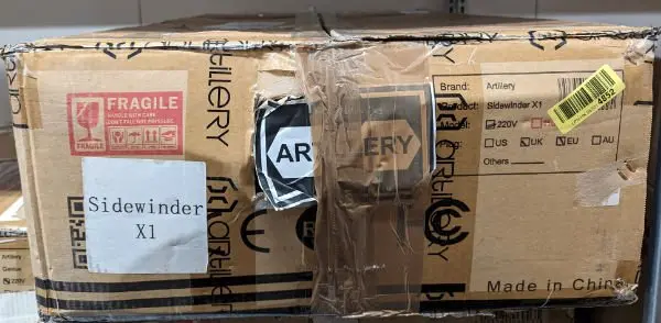 Artillery® Sidewinder X1 - Ungeprüft, Defekt 1 Artillery® Sidewinder X1 - Ungeprüft, Defekt
