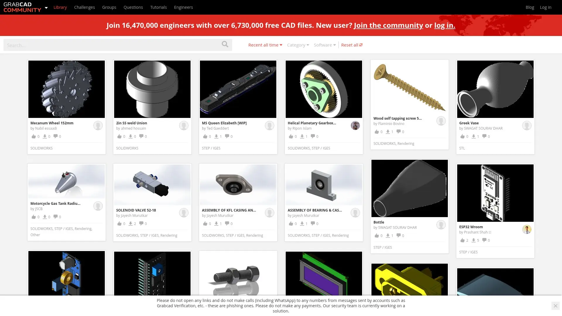 GrabCAD Screenshot