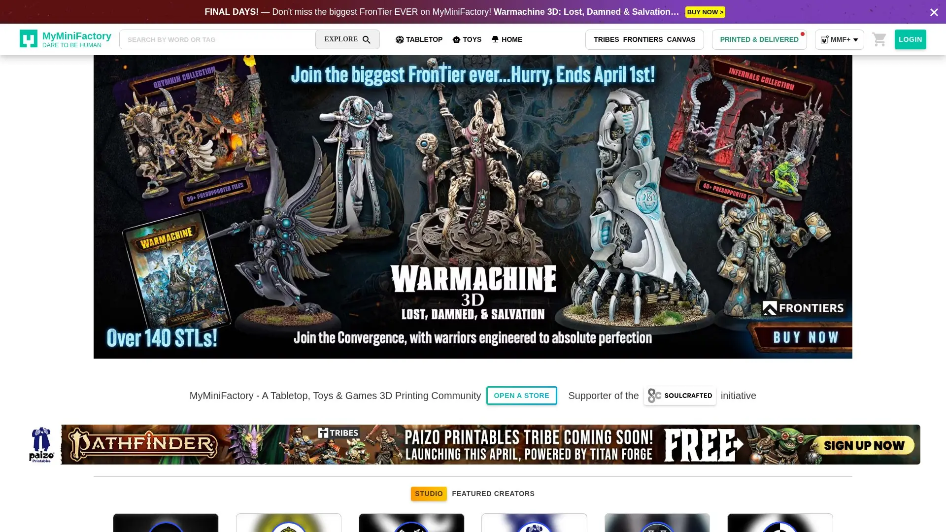 MyMiniFactory Screenshot