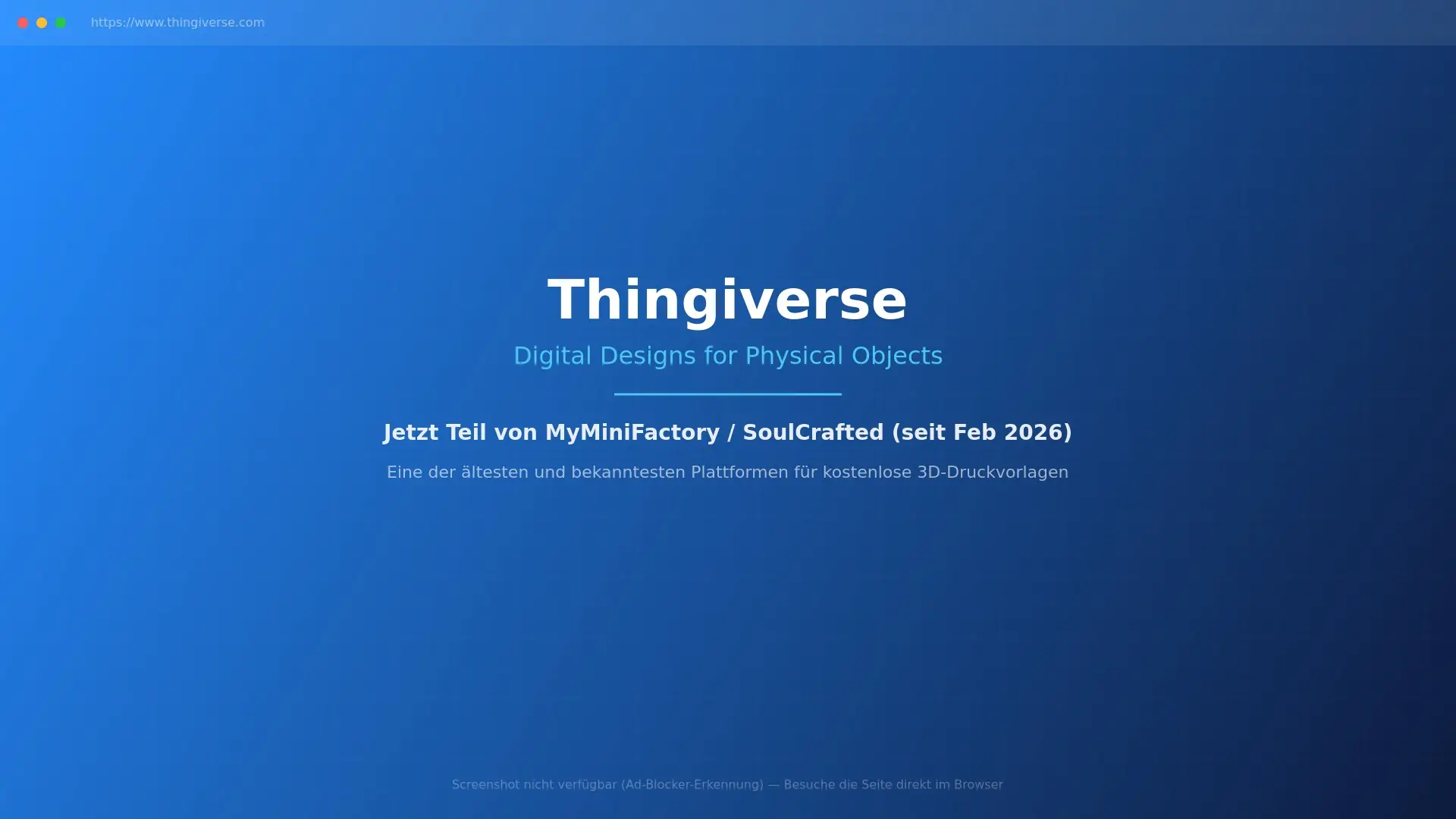 Thingiverse Screenshot — Modellansicht