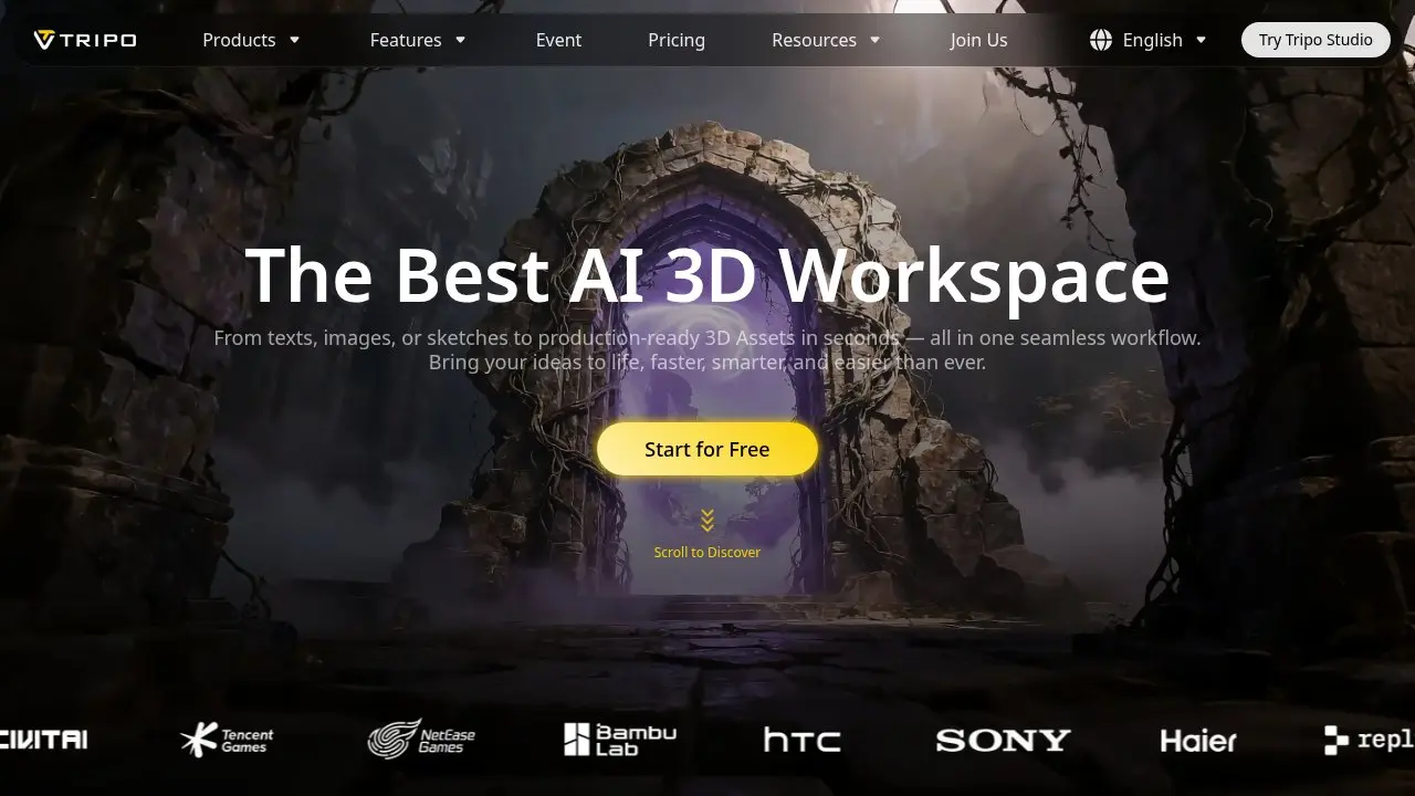 Tripo AI Screenshot